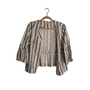Ruffle Detail Cropped Jacket - Lg